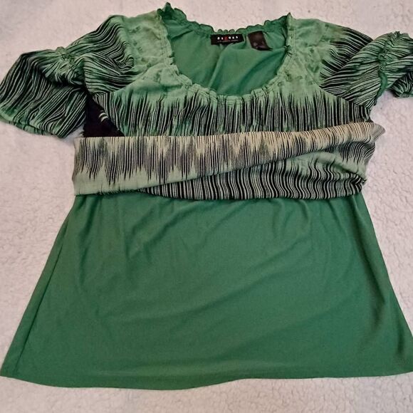 Axcess by Liz Claiborne 3/4 sleeve blouse Size L - Picture 7 of 7